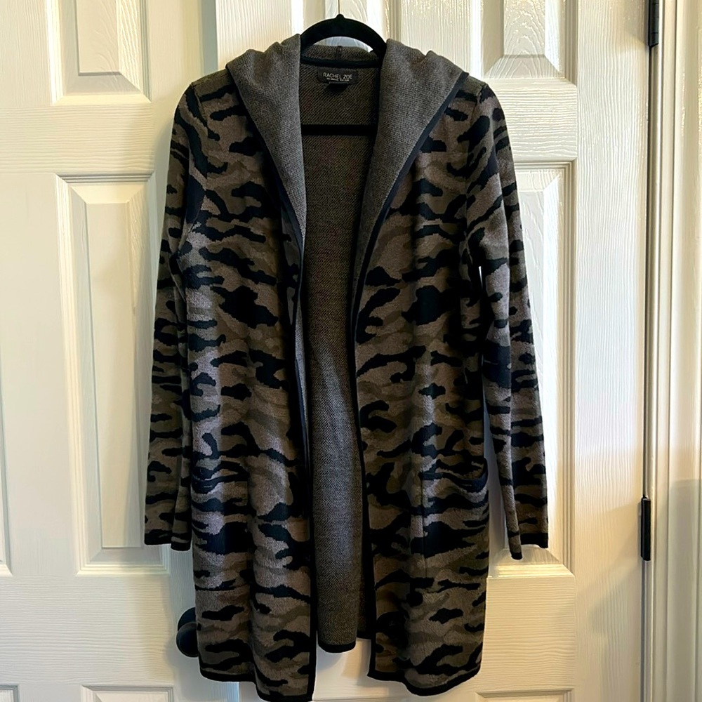 Hooded cardigan, Rachel Zoe, with pockets